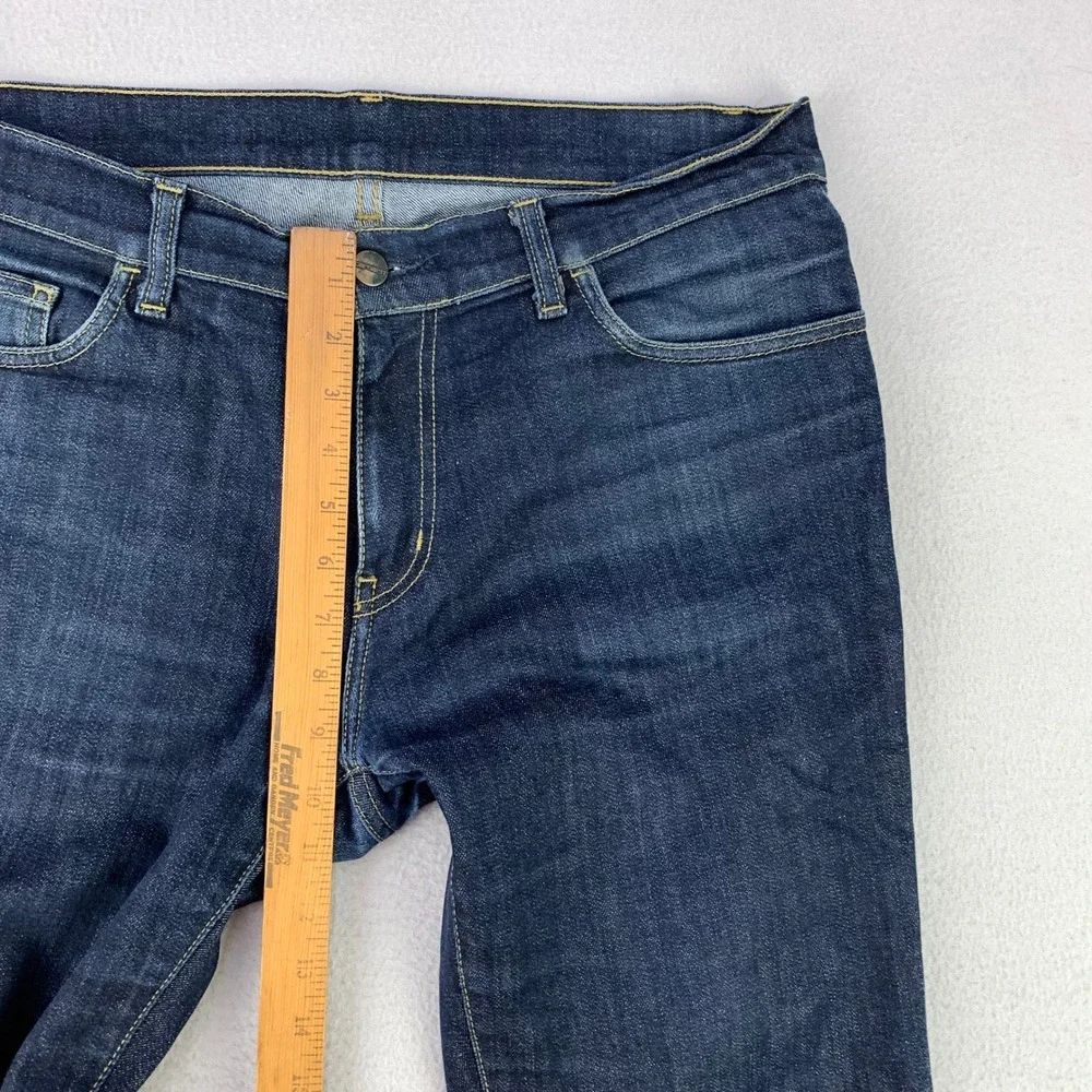 Carhartt WIP Riot Pant Jeans Mens 34x32 Dark Wash‎ Denim Stretch Workwear Slim